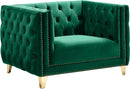 Michelle Green Velvet Chair