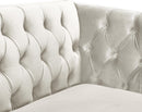 Michelle Cream Velvet Sofa - Town Of Bargains Furniture - NY