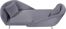 Nolan Grey Velvet Chaise - Town Of Bargains Furniture - NY