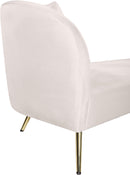 Nolan Cream Velvet Chaise - Town Of Bargains Furniture - NY
