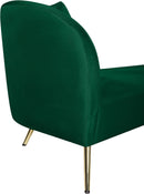 Nolan Green Velvet Chaise - Town Of Bargains Furniture - NY