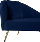 Nolan Navy Velvet Chaise - Town Of Bargains Furniture - NY
