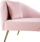 Nolan Pink Velvet Chaise - Town Of Bargains Furniture - NY