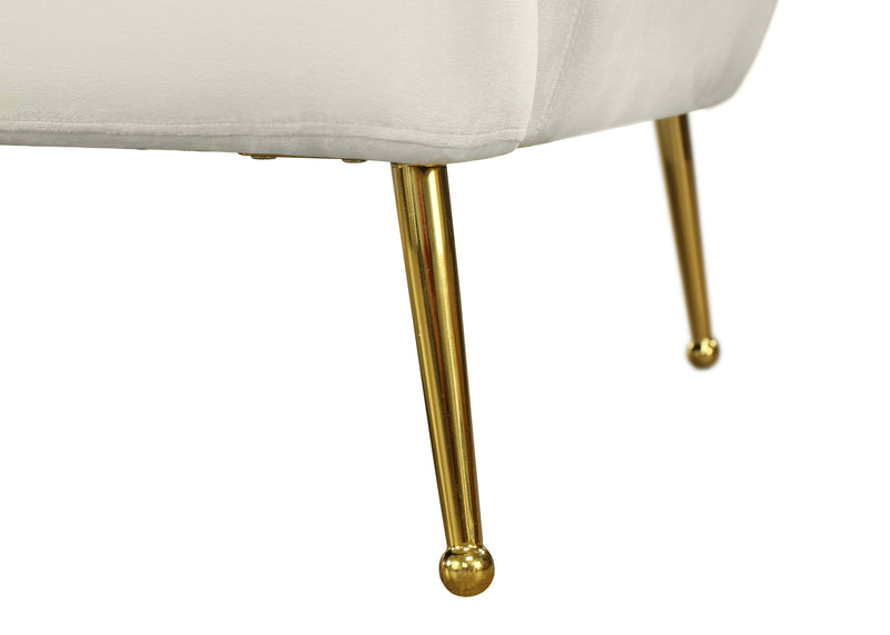 Tori Cream Velvet Sofa - Town Of Bargains Furniture - NY