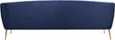Tori Navy Velvet Sofa
