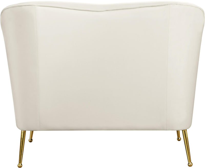 Hermosa Cream Velvet Chair