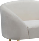 Ritz Cream Velvet Chair - Town Of Bargains Furniture - NY