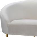Ritz Cream Velvet Sofa - Town Of Bargains Furniture - NY