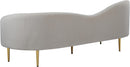 Ritz Cream Velvet Sofa - Town Of Bargains Furniture - NY