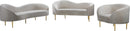 Ritz Cream Velvet Sofa - Town Of Bargains Furniture - NY