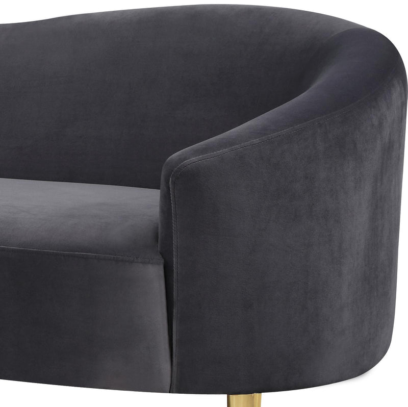 Ritz Grey Velvet Sofa - Town Of Bargains Furniture - NY