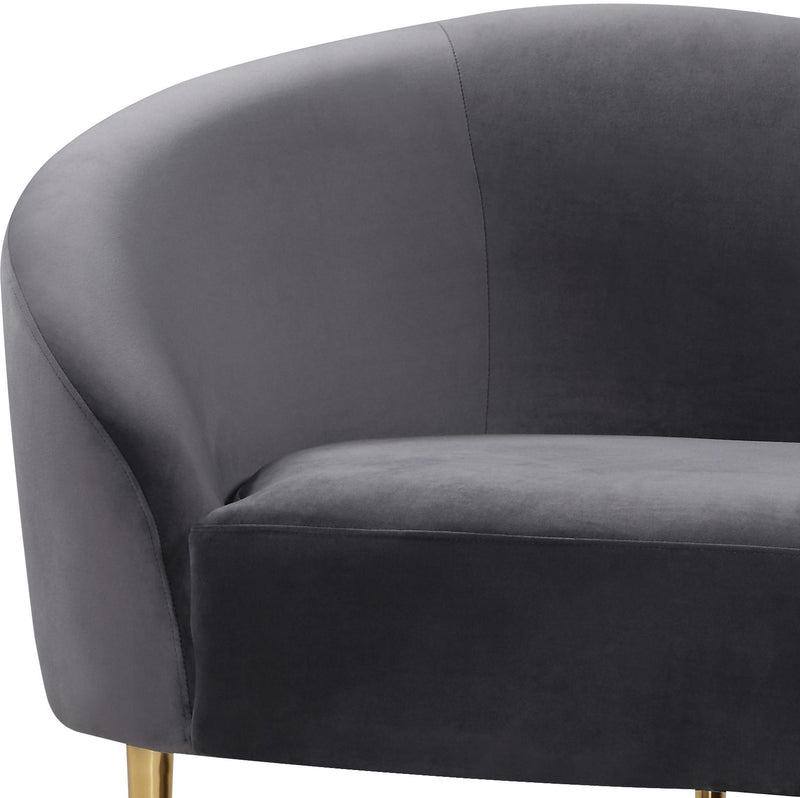 Ritz Grey Velvet Sofa - Town Of Bargains Furniture - NY