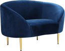 Ritz Navy Velvet Chair - Town Of Bargains Furniture - NY