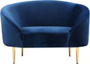 Ritz Navy Velvet Chair - Town Of Bargains Furniture - NY