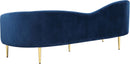 Ritz Navy Velvet Sofa - Town Of Bargains Furniture - NY
