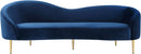 Ritz Navy Velvet Sofa - Town Of Bargains Furniture - NY