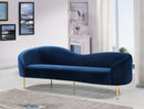 Ritz Navy Velvet Sofa - Town Of Bargains Furniture - NY