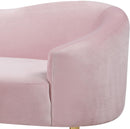 Ritz Pink Velvet Loveseat - Town Of Bargains Furniture - NY