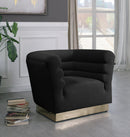 Bellini Black Velvet Chair - Town Of Bargains Furniture - NY