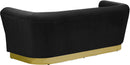 Bellini Black Velvet Sofa - Town Of Bargains Furniture - NY