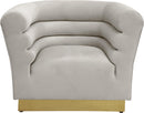 Bellini Cream Velvet Chair - Town Of Bargains Furniture - NY