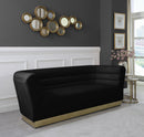 Bellini Black Velvet Sofa - Town Of Bargains Furniture - NY
