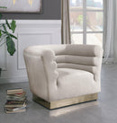 Bellini Cream Velvet Chair - Town Of Bargains Furniture - NY