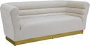 Bellini Cream Velvet Sofa - Town Of Bargains Furniture - NY