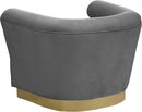 Bellini Grey Velvet Chair - Town Of Bargains Furniture - NY