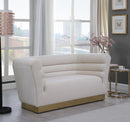 Bellini Cream Velvet Loveseat - Town Of Bargains Furniture - NY