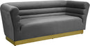 Bellini Grey Velvet Sofa - Town Of Bargains Furniture - NY
