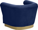 Bellini Navy Velvet Chair - Town Of Bargains Furniture - NY
