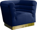 Bellini Navy Velvet Chair - Town Of Bargains Furniture - NY