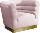 Bellini Pink Velvet Chair - Town Of Bargains Furniture - NY