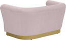 Bellini Pink Velvet Loveseat - Town Of Bargains Furniture - NY