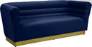 Bellini Navy Velvet Sofa - Town Of Bargains Furniture - NY