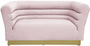 Bellini Pink Velvet Loveseat - Town Of Bargains Furniture - NY