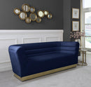 Bellini Navy Velvet Sofa - Town Of Bargains Furniture - NY