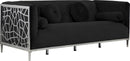 Opal Black Velvet Sofa - Town Of Bargains Furniture - NY