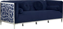 Opal Navy Velvet Sofa - Town Of Bargains Furniture - NY