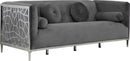 Opal Grey Velvet Sofa - Town Of Bargains Furniture - NY
