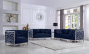 Opal Navy Velvet Loveseat - Town Of Bargains Furniture - NY