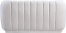 Dixie Cream Velvet Loveseat - Town Of Bargains Furniture - NY
