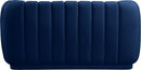 Dixie Navy Velvet Loveseat - Town Of Bargains Furniture - NY