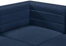 Quincy Navy Velvet Modular Corner Chair