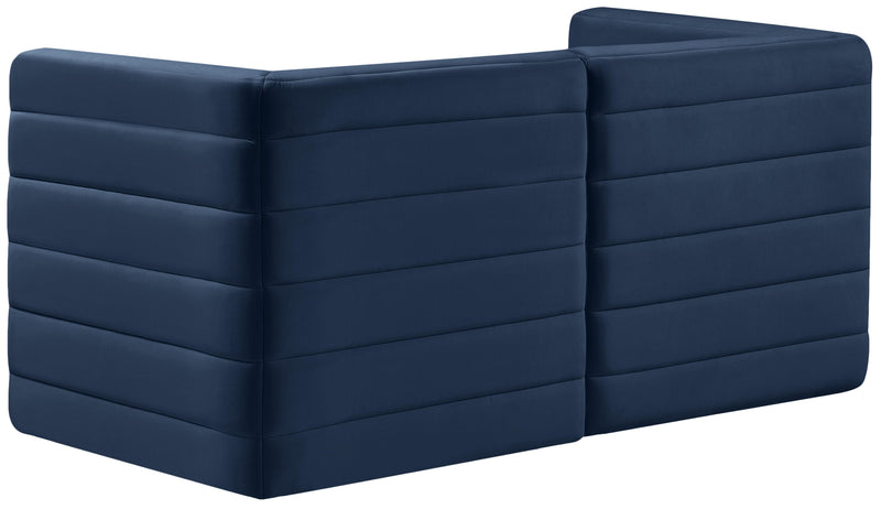 Quincy Navy Velvet Modular Sofa