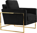 Mila Black Velvet Chair - Town Of Bargains Furniture - NY