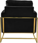 Mila Black Velvet Chair - Town Of Bargains Furniture - NY