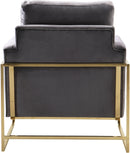 Mila Grey Velvet Chair - Town Of Bargains Furniture - NY