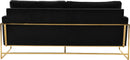 Mila Black Velvet Sofa - Town Of Bargains Furniture - NY